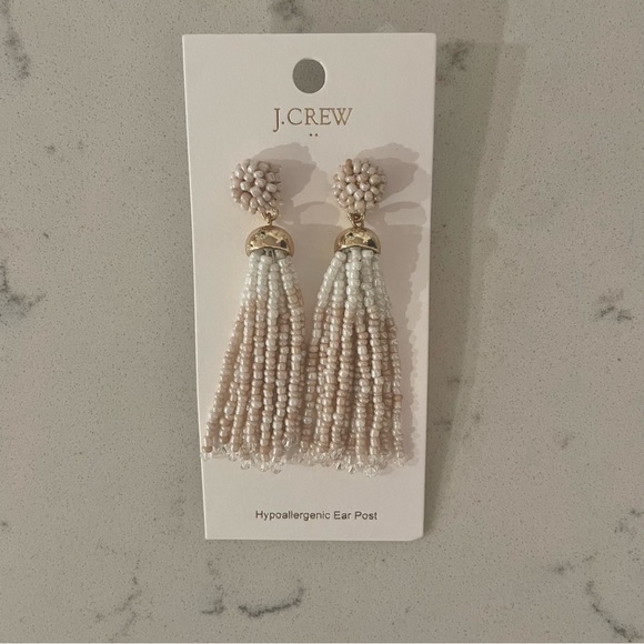 J. Crew Factory | NWT Beaded Tassel Earrings - Picture 3 of 5